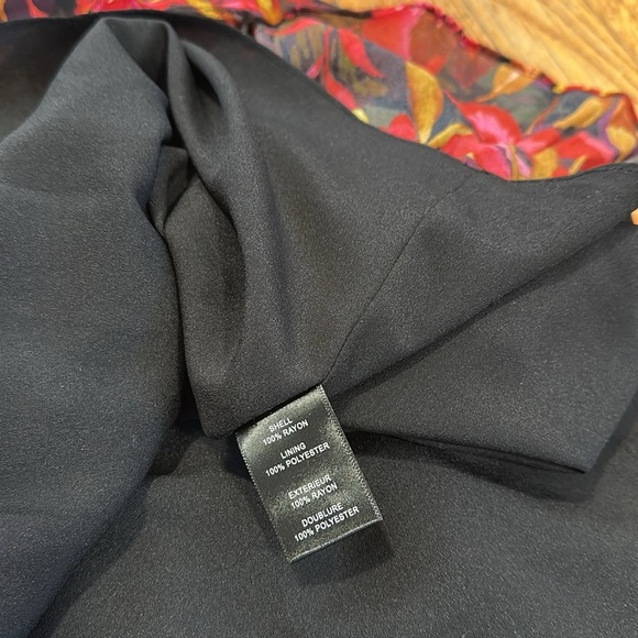 Milly Reina fall foliage Flounce mini Dress in rust multi floral $495 - Picture 7 of 9